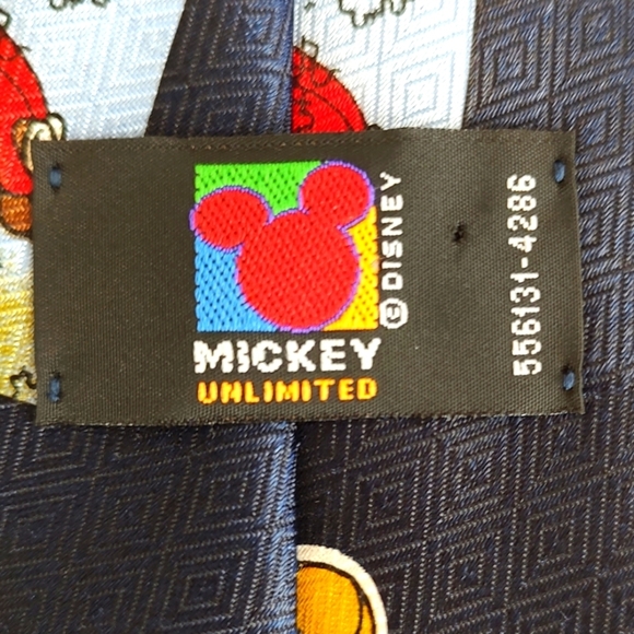 Official MICKEY UNLIMITED TIE 4" Vintage Circa 1990s - Picture 3 of 4